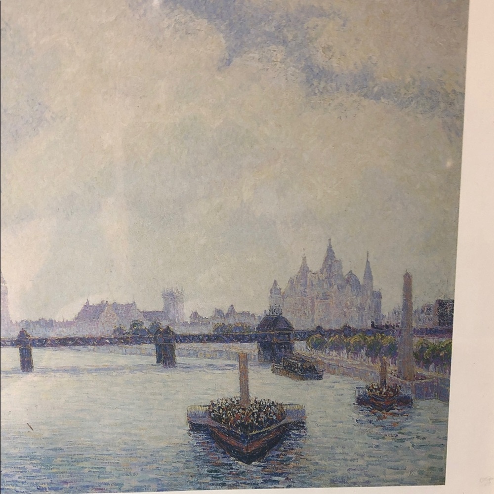 Gold Framed Art Print “Charing Cross Bridge London” by Camille Pissarro - Picture 5 of 9